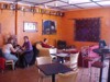 COZY ATMOSPHERE: Well, what better spot to enjoy a cappuccino and a slice of white chocolate raspberry cheesecake than on a couch, right in front of the fireplace. The Bean Counter has seating for 20 people and is located in downtown Picton, Ontario.