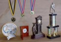 Trophies, medallions, plaques