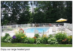 Relax in our heated pool!