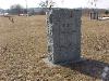 marker in the cemetery