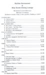 Business Luncheon Menu