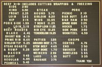 Price List posted August 17, 2011