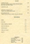 Salads and Side Orders...Menu Posted April 21, 2009