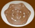 Pine Needle basket w/13 black walnut slices $300.0