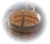 Ash fruit basket with tangerine accent $44.95