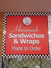 In Store Tea-Room.  Homemade Sandwiches & Wraps,