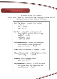 Burgers and Deluxe Sandwiches