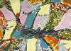 Wood Sprites, Oil on Paper monotype, Doug Carter