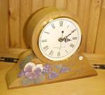 Hand painted pansy clock.  $60.00
