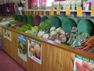 Lots of fresh home grown produce