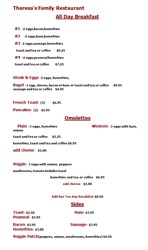 All Day Breakfast Menu Posted June 10, 2015