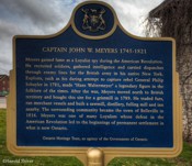 Meyer’s Mill Built by Captain John Meyer’s, a famous Loyalist soldier, and one of the original builder of the present town of Belleville.