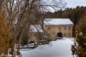 Armstrong Mill The Armstrong Mill was constructed by John and Mary Armstrong in 1856 and was in use until 1950. The realist painter Ken Danby purchased it and restored it as a private home and studio, and it appears as a subject in some of his paintings