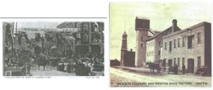 Inauguration of the Town of Campbellford, July 2, 1906 & Dickson Foundry and Weston Shoe Factory 1902