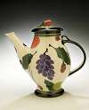 Teapot with fruit pattern