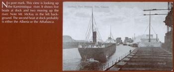 Looking up the Kaministiqua River