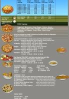 Menu posted February 21, 2025