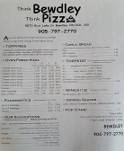 Menu - Prices as of March 2021 - subject to change