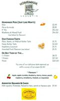 Bakery Menu posted April 08, 2011