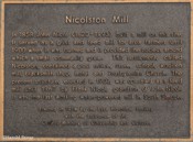 Nicolston Gristmill The original mill on this Alliston site, built in 1858, burnt in 1900. It was replaced in 1907 by the present building.